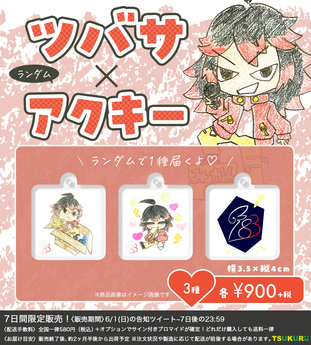 【ツバサ】アクキー ランダム 3種