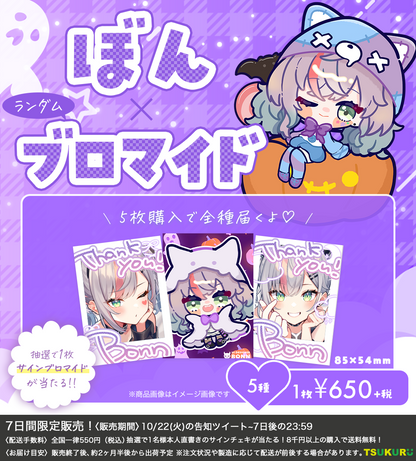 【ぼん】ブロマイド ランダム 5種