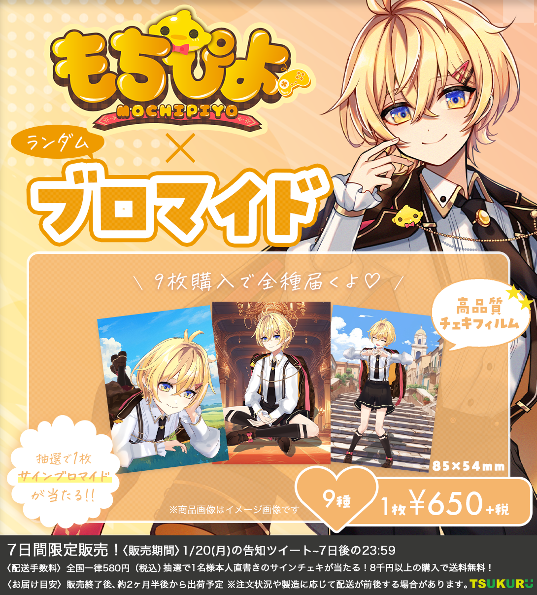 【もちぴよ】ブロマイド ランダム 9種